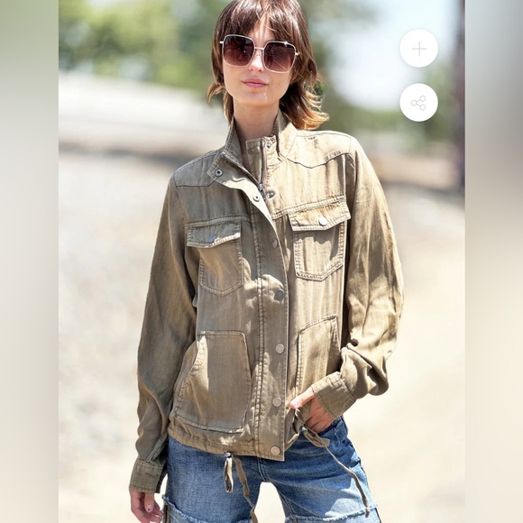 NWT $129 Billy T Shop Navigate Tencel Utility Jacket size S - Picture 8 of 8